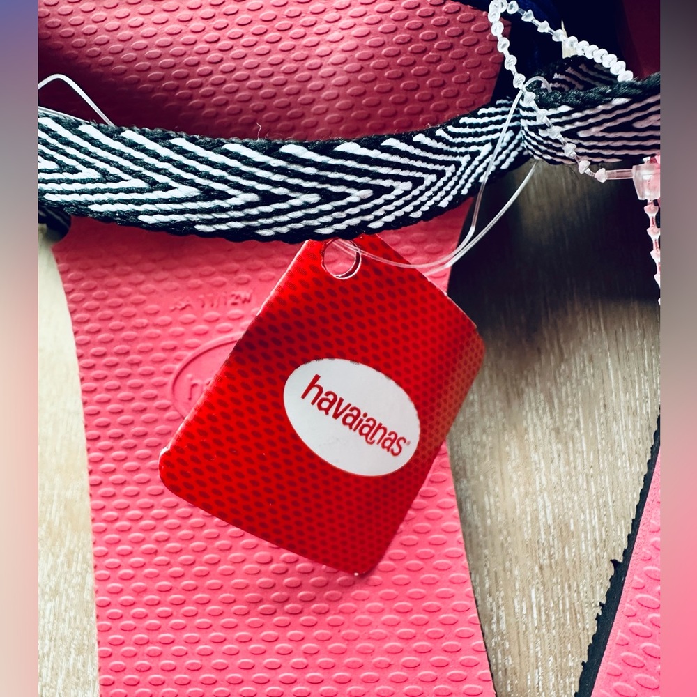 🆕🔖Havaianas You Trancoso Women's Sandals✨Pink Portcelain/Blue✨41/42 US 10/11 - Picture 7 of 15